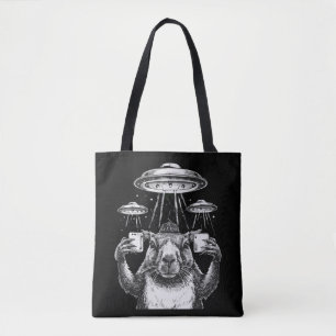 UFOs おもしろい Capybara UFOsユ風変わりーモア トートバッグ