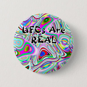 UFOs Are (実在単語を変更する場合もある) 缶バッジ