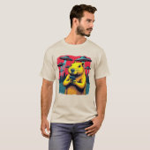 UFOs Tおもしろいシャツ付きCapybara Selfie - 風変わり & Tシャツ (正面フル)