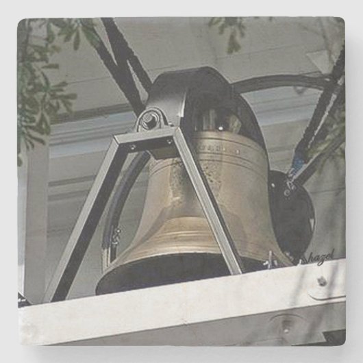 UGAの勝利の鐘の大理石の石のコースター ストーンコースター (正面)