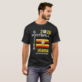 UGANDA サッカー フットボール カスタム 2026 任意の年 Tシャツ (正面フル)