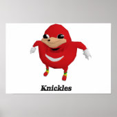 Ugandan Knuckles Warrior ポスター (正面)