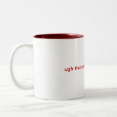 ugh私の赤いステープラー......である ツートーンマグカップ (左)