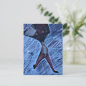 Ugh Computation Math Mixed Media Collage ポストカード (スタンド正面)