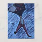 Ugh Computation Math Mixed Media Collage ポストカード (正面)