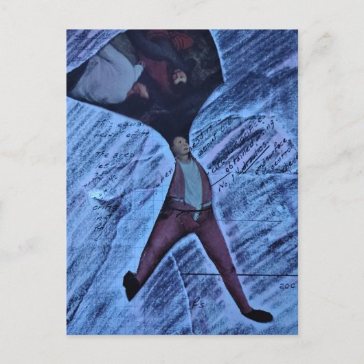 Ugh Computation Math Mixed Media Collage ポストカード (正面)