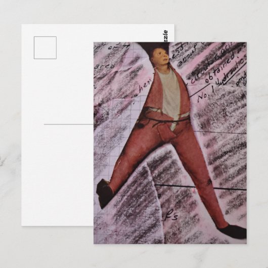 Ugh MAth Mixed Media Collage ポストカード (正面/裏面)