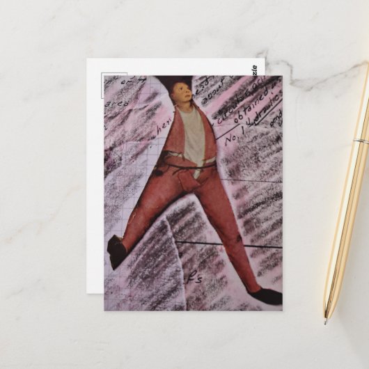 Ugh MAth Mixed Media Collage ポストカード (正面/裏面インサイチュ)