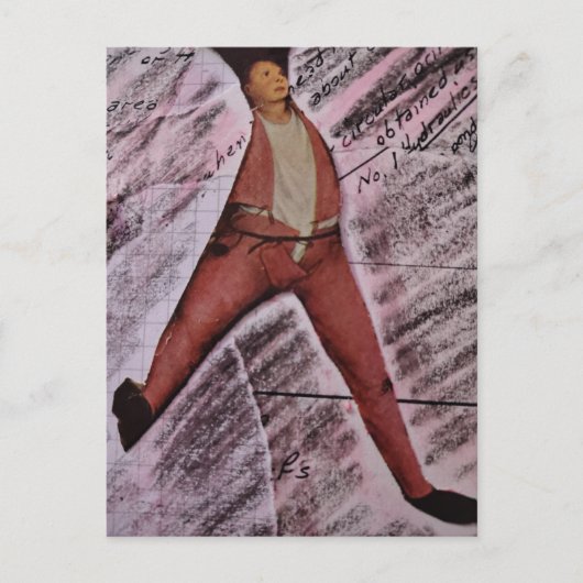 Ugh MAth Mixed Media Collage ポストカード (正面)