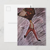 Ugh MAth Mixed Media Collage ポストカード (正面/裏面)