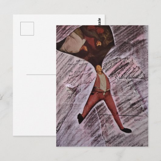 Ugh MAth Mixed Media Collage ポストカード (正面/裏面)