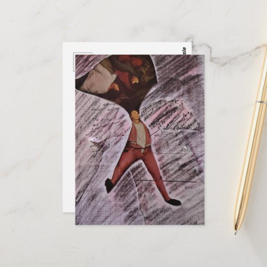 Ugh MAth Mixed Media Collage ポストカード (正面/裏面インサイチュ)