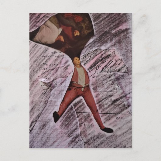 Ugh MAth Mixed Media Collage ポストカード (正面)