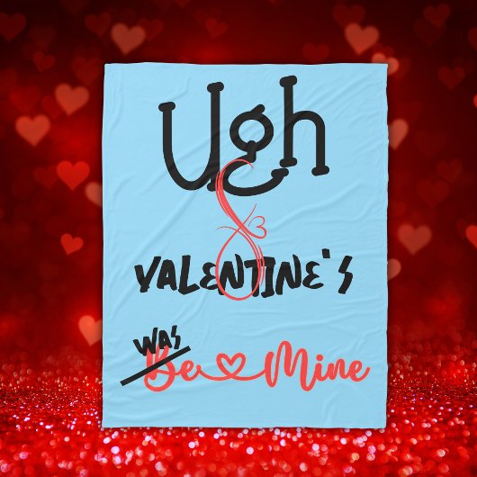 Ugh Valentine's – 私の青だった | フリースブランケット