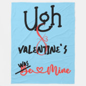 Ugh Valentine's – 私の青だった | フリースブランケット (正面)