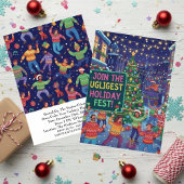 Ugliest Holiday Fest Ugly Sweater Party Vibrant  招待状