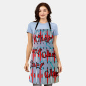 Ugly 60s Retro Futurism Fun Funny 1960s Chef エプロン (着用した状態)