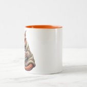 Ugly Bearded Dragon - Cozy Blanket & Coffee Lover  ツートーンマグカップ (中央)