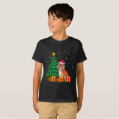 Ugly Bengal Tiger Santa Hat Christmas Tree Lights  Tシャツ (正面フル)