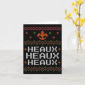 Ugly Cajun Christmas Xmas New Orleans Southern Lou カード (黄色い花)