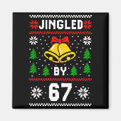 Ugly Christmas 67 Meme Design Funny Six Seven Hand マグネット (正面)