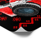 Ugly Christmas Camera Photographer Xmas Photograph ポスター (角)
