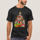 Ugly Christmas Cat Tree  Norwegian Forest Cat Xmas Tシャツ (正面)