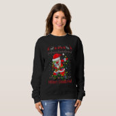 Ugly Christmas Dabbing Sweater  Santa Christmas Fa スウェットシャツ (正面フル)