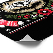 Ugly Christmas Groundhog  ポスター (角)