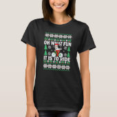 UGLY Christmas Oh What Fun It Is To Ride Bicycle   Tシャツ (正面)