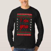 Ugly Christmas pajamas I'm Watching You Meme Ugly Tシャツ (正面)