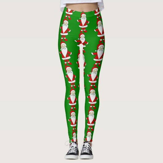 ugly christmas santa claus funny xmas レギンス (正面)
