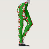 ugly christmas santa claus funny xmas レギンス (右)