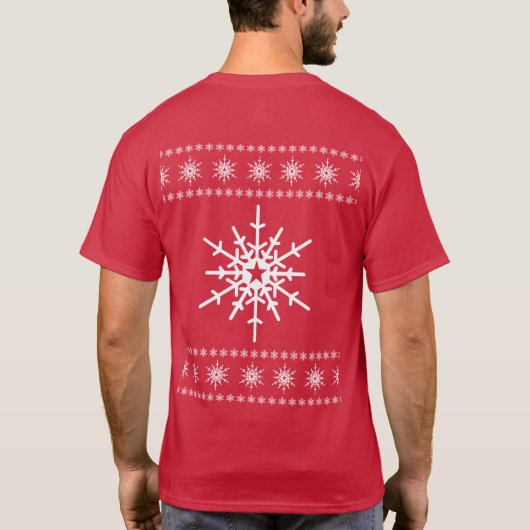 Ugly Christmas Snow Globe Tシャツ (裏面)