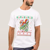 Ugly Christmas Snowflakes Tシャツ (正面)