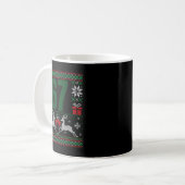 Ugly Christmas Sweater 67 Design コーヒーマグカップ (正面左)