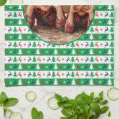 Ugly Christmas Sweater Bright Jumper Photo  キッチンタオル (折り畳み)