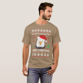 Ugly Christmas Sweater Eagle Santa Merry Christmas Tシャツ (正面フル)
