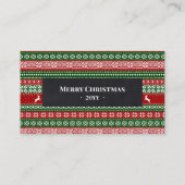 Ugly Christmas Sweater Free Drink Party Ticket 割引カード (裏面)