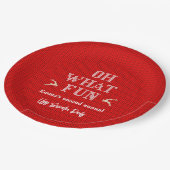 Ugly Christmas Sweater Holiday Party  ペーパープレート (アングル)