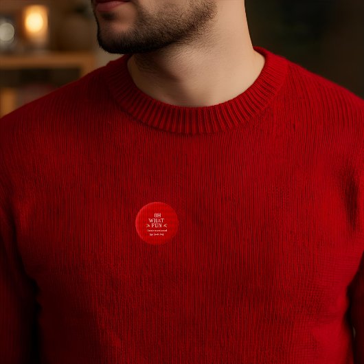 Ugly Christmas Sweater Holiday Party 缶バッジ