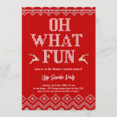 Ugly Christmas Sweater Holiday Party Invitation 招待状 (正面)