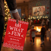 Ugly Christmas Sweater Holiday Party Invitation 招待状