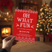 Ugly Christmas Sweater Holiday Party Invitation 招待状