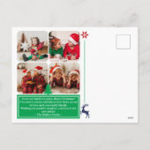 Ugly Christmas Sweater Jumper Family Photo シーズンポストカード (裏面)