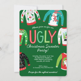 Ugly Christmas Sweater Party 招待状