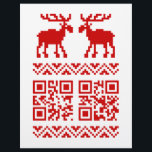 Ugly Christmas Sweater QR Code Happy New Year ! チラシ<br><div class="desc">Ugly Interactive Xmas Moose / Elk / Caribou Sweater Pixel Art Jacquard Pattern Knitwear ~ QR Reads Merry Christmas / Happy New Year !

Globe Trotters specialises in idiosyncratic imagery from around the globe. Here you will find unique Greeting Cards,  Postcards,  Posters,  Mousepads and more.</div>