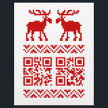 Ugly Christmas Sweater QR Code Happy New Year ! チラシ<br><div class="desc">Ugly Interactive Xmas Moose / Elk / Caribou Sweater Pixel Art Jacquard Pattern Knitwear ~ QR Reads Merry Christmas / Happy New Year !

Globe Trotters specialises in idiosyncratic imagery from around the globe. Here you will find unique Greeting Cards,  Postcards,  Posters,  Mousepads and more.</div>