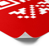 Ugly Christmas Sweater QR Code Happy New Year ! ポスター (角)