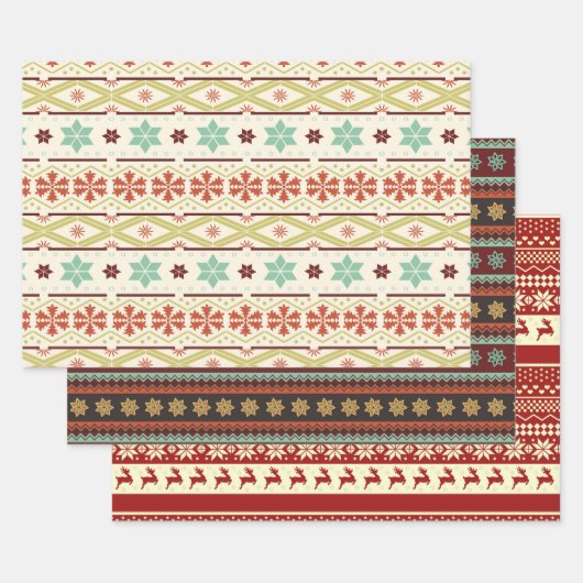 Ugly Christmas Sweater Series Wrapping Paper Sheet ラッピングペーパーシート (セット)